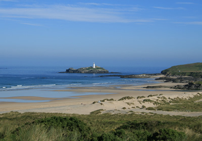 View from top of Campsite looking towards Godrevy 